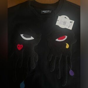 Roku Studios Men's Tear Drips "Black" Sweatshirt Small